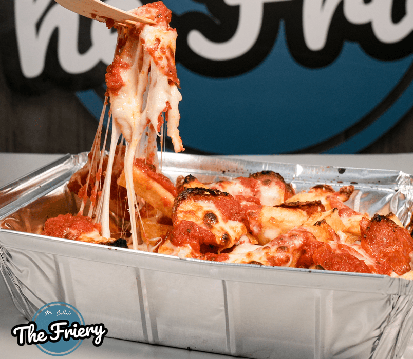 Loaded Cheesy Fries Served at The Friery Fish & Chips Takeaway in Edinburgh!